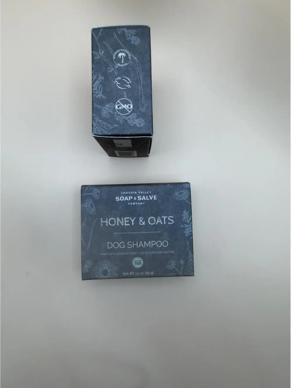 Set of 2 Chagrin Valley Honey & Oats Dog Shampoo Bars - Organic - 3.5oz - NEW